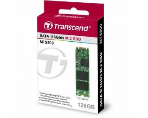 Твердотельный диск 128GB Transcend MTS800, M.2",SATA III [ R/W - 160/560 MB/s]